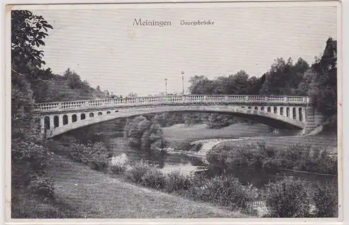903307 Ak Meiningen Georgsbrücke 1933