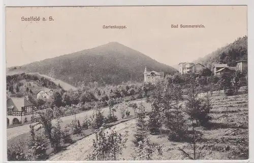 903302 Feldpost Ak Saalfeld a.S. Gartenkuppe Bad Sommerstein 1916