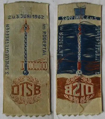 DDR Abzeichen 3. Spielleutetreffen im Rödertal u. Umgebung DTSB 1962 (164047)