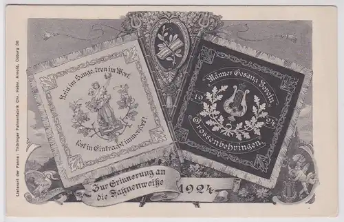 902288 Ak Grossenbehringen Fahnenweihe des Männer Gesangverein 1924