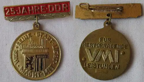 DDR Abzeichen 25 Jahre VMI - Für hervorragende Leistungen - Macht Mit (137311)
