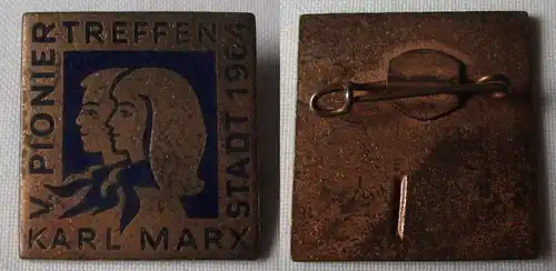 DDR Abzeichen V.Pioniertreffen Karl Marx Stadt 1964 (161243)