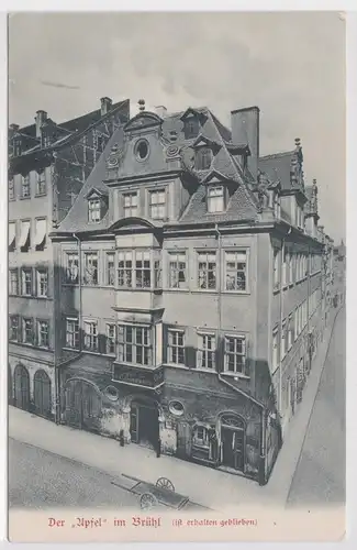 903014 Ak Aus Leipzigs alten Tagen der "Apfel" im Brühl um 1900