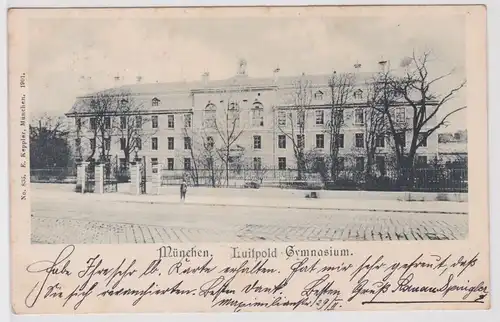94608 Ak München - Blick auf das Luitpold-Gymnasium 1905