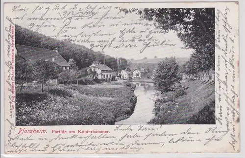 39214 Ak Pforzheim - Parthie am Kupferhammer 1904