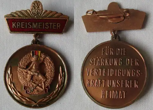 DDR GST Abzeichen Kreismeister Militärischer Mehrkampf-Verband Silber (162561)
