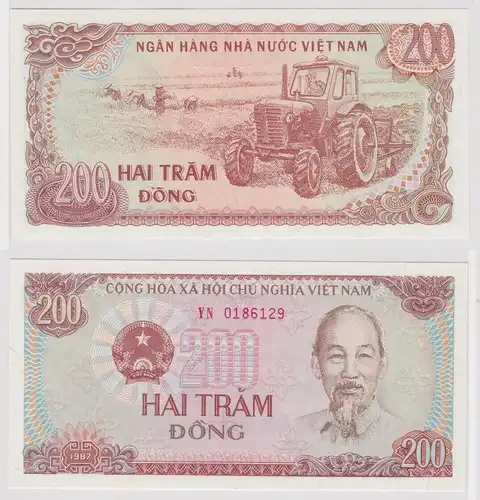 200 Dong Banknote Vietnam 1987 kassenfrisch (159510)