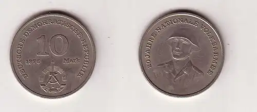 DDR Gedenk Münze 10 Mark 20 Jahre Nationale Volksarmee NVA 1976 (112726)