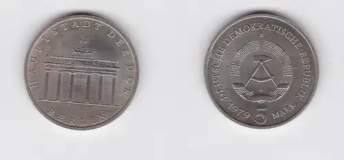 DDR Gedenk Münzen 5 Mark Brandenburger Tor 1979 (129156)