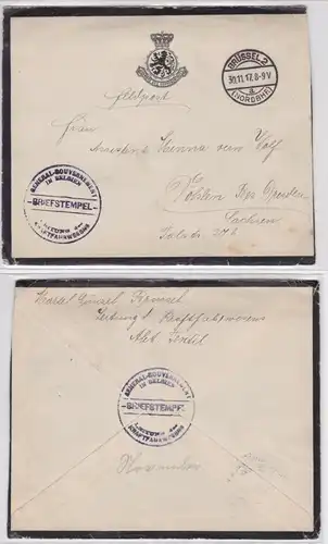 81788 Brief General Gouvernement in Belgien Leitung des Kraftfahrwesens 1917