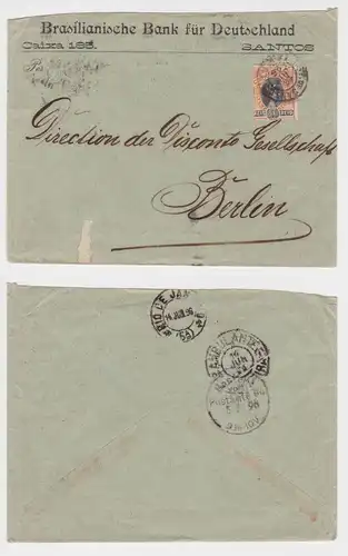 82668 Brief Brasilianische Bank für Deutschland nach Berlin 1896