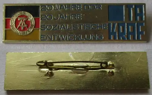 DDR Firmen Abzeichen 20 Jahre sozialistische Entwicklung TAKRAF (144247)