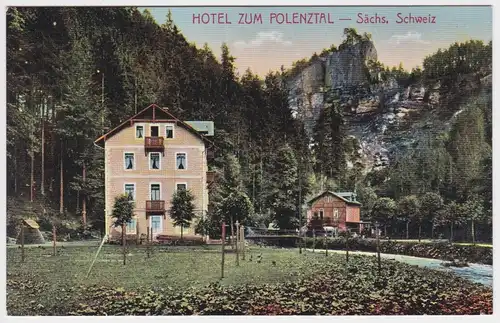 900221 Ak Polenz - Hotel zum Polenztal sächs. Schweiz 1912