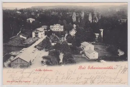 900222 Ak Bad Schweizermühle sächs. Schweiz 1899
