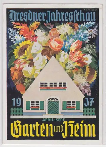 902733 Ak Dresdner Jahresschau Garten und Heim 1937