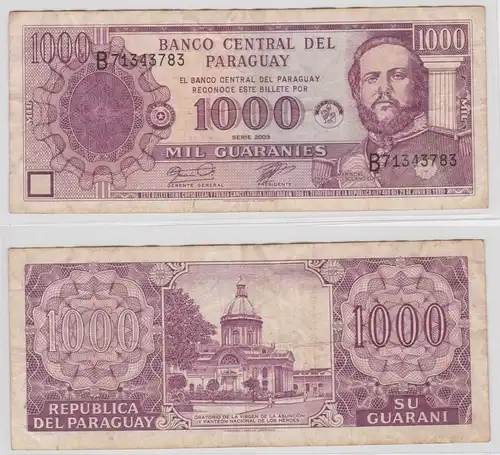 1000 Guranies Banknote Paraguay 2003 (154464)