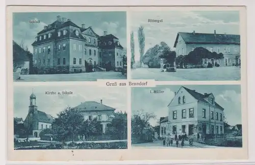 99666  Mehrbild Ak Gruß aus Benndorf Rittergut, Kolonialwarenladen usw. 1930