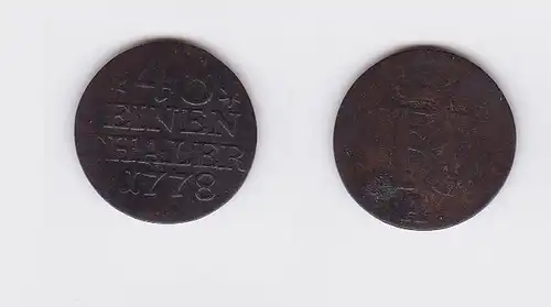 1/48 Taler Silber Münze Preussen Friedrich II 1778 A (117280)
