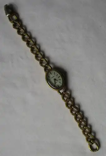 vergoldete mechanische Damen Armbanduhr Glashütte GUB Kaliber 09-20 DAU (105995)