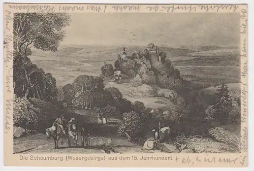 902805 Ak Die Schaumburg aus dem 16.Jahrhundert (Wesergebirge) 1925