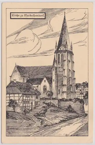 902807 Ak Kirche zu Markoldendorf um 1930