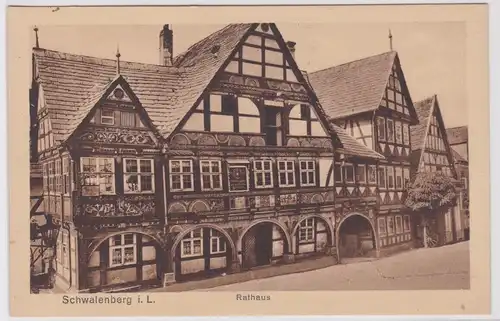 902969 Ak Schwalenberg in L. Rathaus um 1930