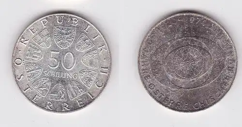 50 Schilling Silber Münze Österreich 50 Jahre österreichischer Rundfunk (141516)