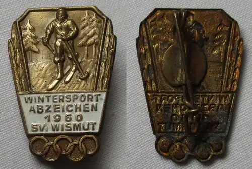 DDR Wintersport Abzeichen 1960 SV Sportvereinigung Wismut (161701)