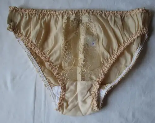 DDR Dessous Slip beige Spitze Dederon Gr. 42 Marke VEB Charmant Wäsche (159742)