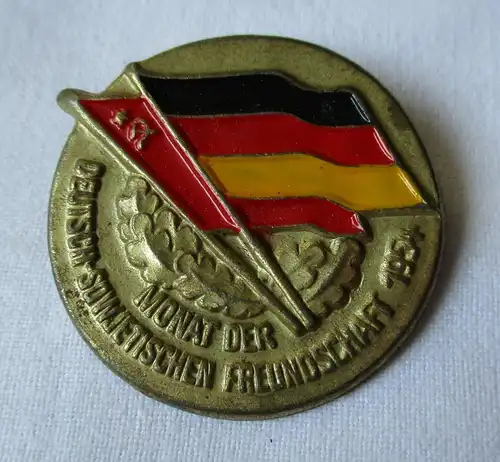 DDR Blech Abzeichen Monat der Deutsch Sowjetische Freundschaft 1954 (134209)