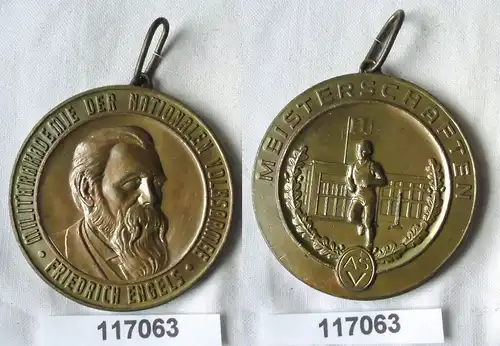 seltene DDR Medaille Militärakademie der NVA Friedrich Engels ASV (117063)