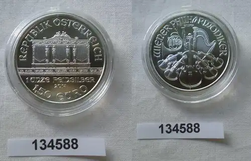 1,5 Euro Silbermünze Österreich 2014 Philharmoniker 1 Unze Feinsilber (134588)