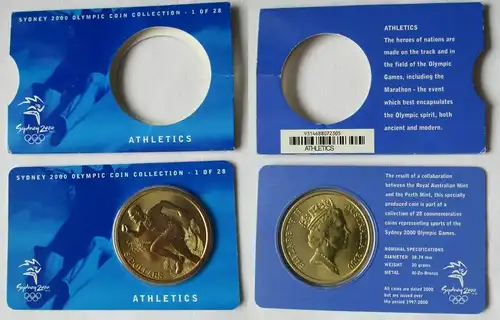 5 Dollar Münze Australien Olympiade Sydney 2000 Läufer (143523)