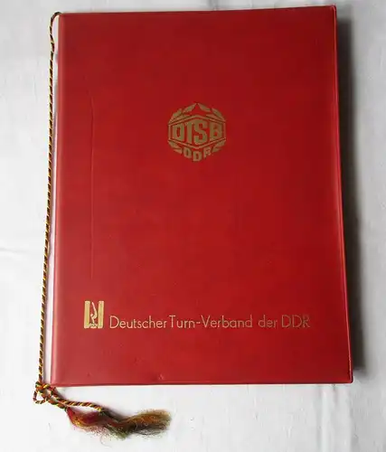 DDR Ehrenurkunde hervorragende Leistungen Deutscher Turn-Verband DTV (165188)