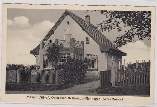 903625 Ak Ostseebad Rethwisch-Nienhagen (Kreis Rostock) Pension Silvia um 1930