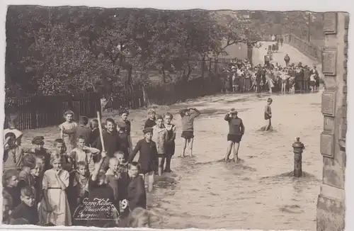 903885 Foto Ak Meuselwitz Hochwasser am 27.Mai 1921