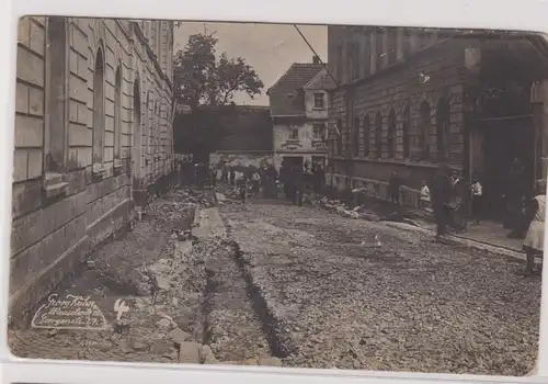 903883 Foto Ak Meuselwitz Hochwasser am 27.Mai 1921