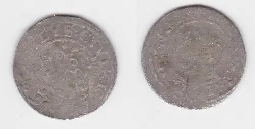 1 Schilling Silber Münze Riga Sigismund III. 1587-1632, 1596? (124051)