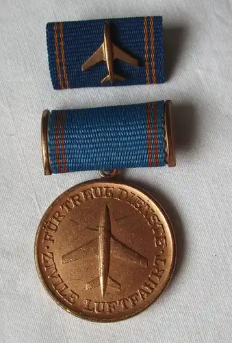 DDR Medaille für treue Dienste in der Zivilen Luftfahrt in Bronze 191a (105674)