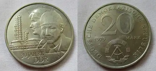 DDR Gedenk Münze 20 Mark 30.Jahrestag der DDR 1979 (124899)
