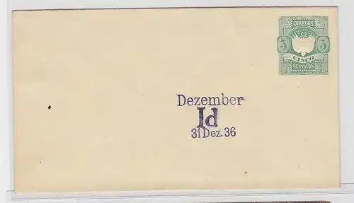 81511 Ganzsachen Brief 5 Centavos Correos Peru 31. Dezember 1936