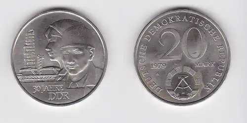 DDR Gedenk Münze 20 Mark 30.Jahrestag der DDR 1979 (121442)