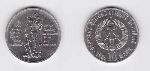 DDR Gedenk Münze 10 Mark 40.Jahre Kriegsende 1985 (121355)