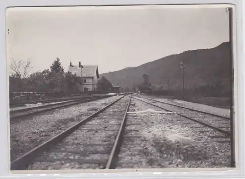 07500 Foto Bahnhof Kishidwey ? in den Karpathen im 1.Weltkrieg um 1915