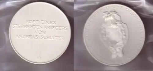 DDR Porzellan Medaille Museum für deutsche Geschichte Berlin, Schlüter (110203)