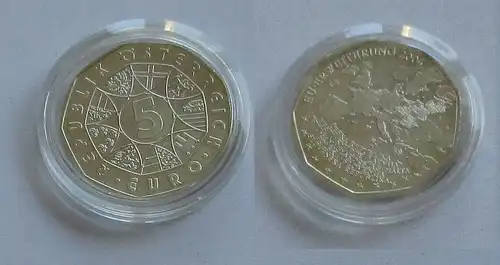 5 Euro Silber Münze Österreich 2004 EU Erweiterung (131643)