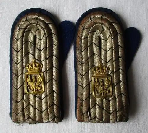 Preußen Militär-Intendantur Paar Schulterstücke für Intendanturdiätar (125565)