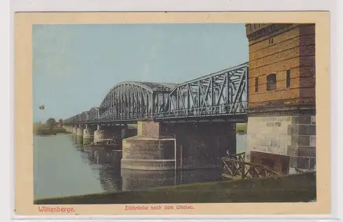 903640 Ak Wittenberge Elbbrücke nach dem Umbau 1912