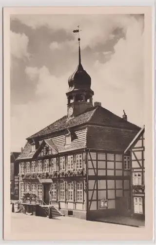 901130 Ak Grabow Mecklenburg Rathaus 1955