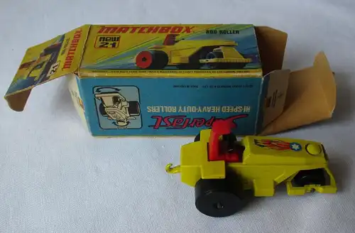 Matchbox Superfast Rod Roller Nr. 21 New Lesney Products 1973 OVP (164860)